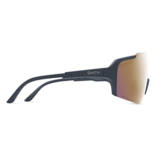 SMITH Flywheel Sport & Performance Sunglasses - Matte French Navy | Chromapop Rose Gold Mirror