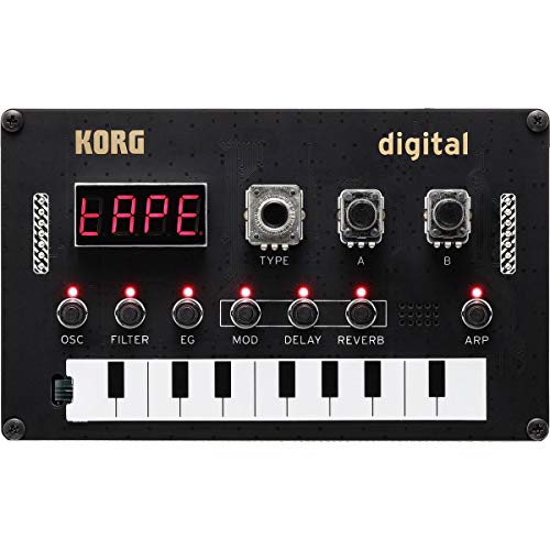 Korg Nu:Tekt NTS-1 Digital DIY Programmable Synthesizer - With H&A Closed-Back Studio Monitor Headphones