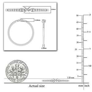 Dazzlingrock Collection Round White Diamond Forever Promise Infinity Wedding Band for Women (0.12 ctw) in 925 Sterling Silver, Size 5.5