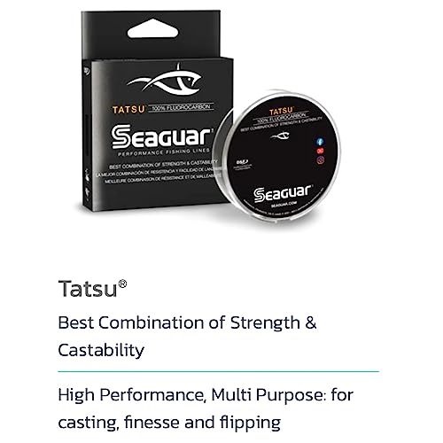 Seaguar Tatsu 100% Fluorocarbon Fishing Line DSF, 22lbs, 200yds Break Strength/Length - 22TS200