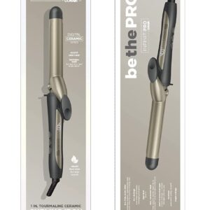 INFINITIPRO BY CONAIR Tourmaline Ceramic 1-inch Curling Iron, 1-inch Digital Curling Iron, 1-inch barrel produces classic curls – for use on short, medium, and long hair