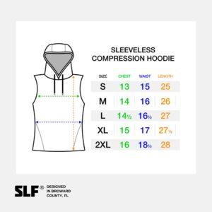 SLEEFS Basic White Sleeveless Compression Hoodie - Workout Top Tank for Men - Breathable Muscle Shirt - Quick Dry