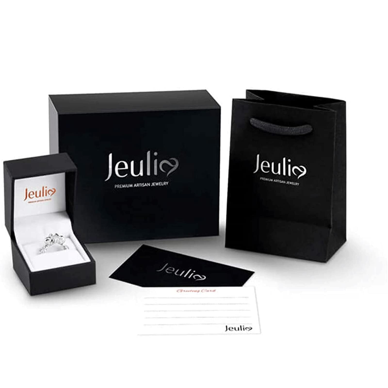 Jeulia Sterling Silver Couple Band for His and Her Mobius Two Tone Adjustable Matching Anniversary Wedding Diamond rings Engraving Jewelry Set Valentine Day with Gift Box (Women's band)