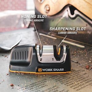 Work Sharp Kitchen Edge Sharpener - Ergonomic - For Chef, Santoku, Paring, & Serrated Knives