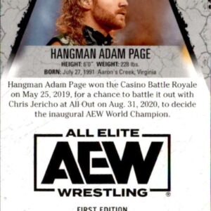 2021 Upper Deck All Elite Wrestling AEW #7 Hangman Adam Page Official Trading Card