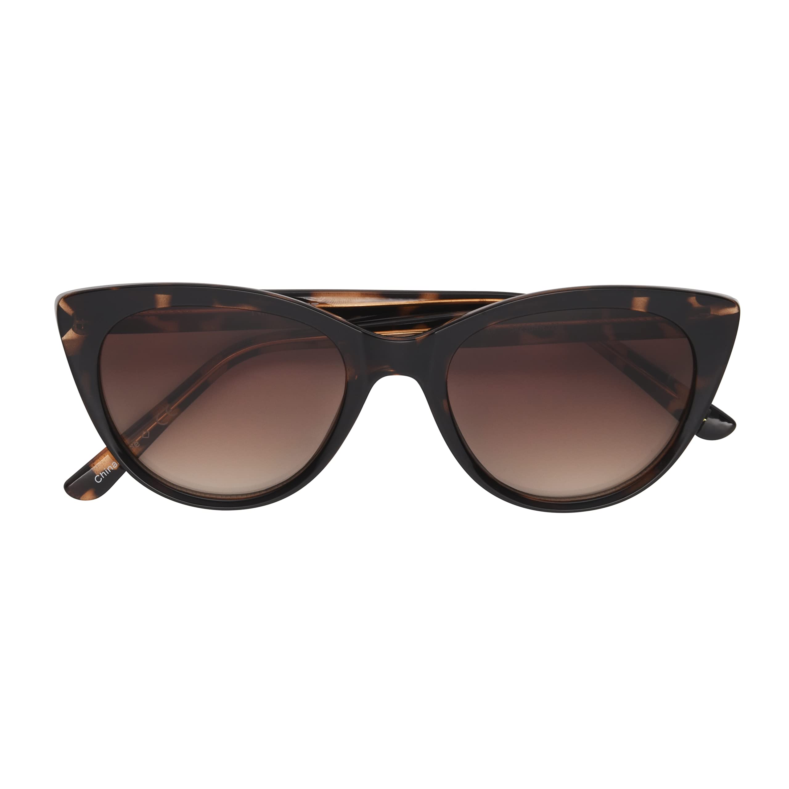 Nine West Women's Cora Sunglasses Cat Eye, Brown Tortoise, 51mm