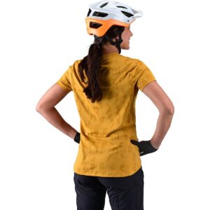 Troy Lee Designs Cycling MTB Bicycle Mountain Bike Jersey Shirt for Women, Lilium SS Jacquard (Honey, Medium)