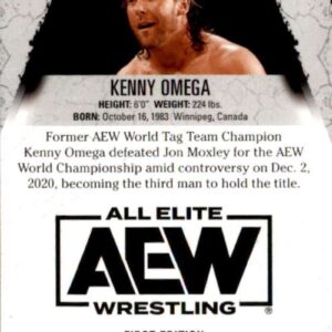 2021 Upper Deck All Elite Wrestling AEW #16 Kenny Omega Official Trading Card