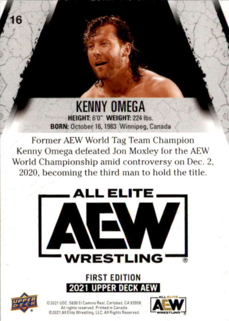 2021 Upper Deck All Elite Wrestling AEW #16 Kenny Omega Official Trading Card