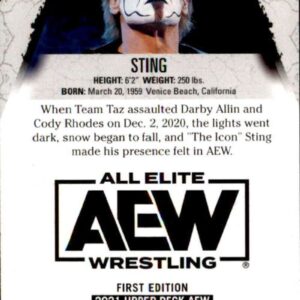 2021 Upper Deck All Elite Wrestling AEW #77 Sting Official Trading Card