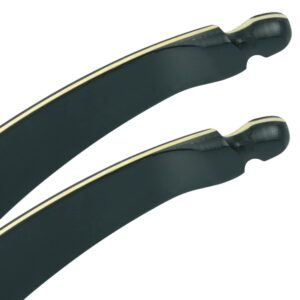 Black Hunter Original Recurve Bow Limbs Replacement, GLURAK 25lb Fiberglass and Bamboo Sheet Laminated Bow Limbs