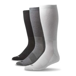 xxl crew sport socks (men's size 15-18) (3-pack) (multicolor)