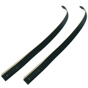 black hunter original recurve bow limbs replacement, glurak 25lb fiberglass and bamboo sheet laminated bow limbs