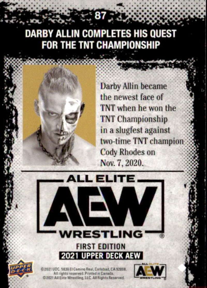 2021 Upper Deck All Elite Wrestling AEW #87 Darby Allin Official Trading Card