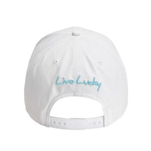 Black Clover Cool Luck 6 White hat/Blue Radiance Clover Snapback