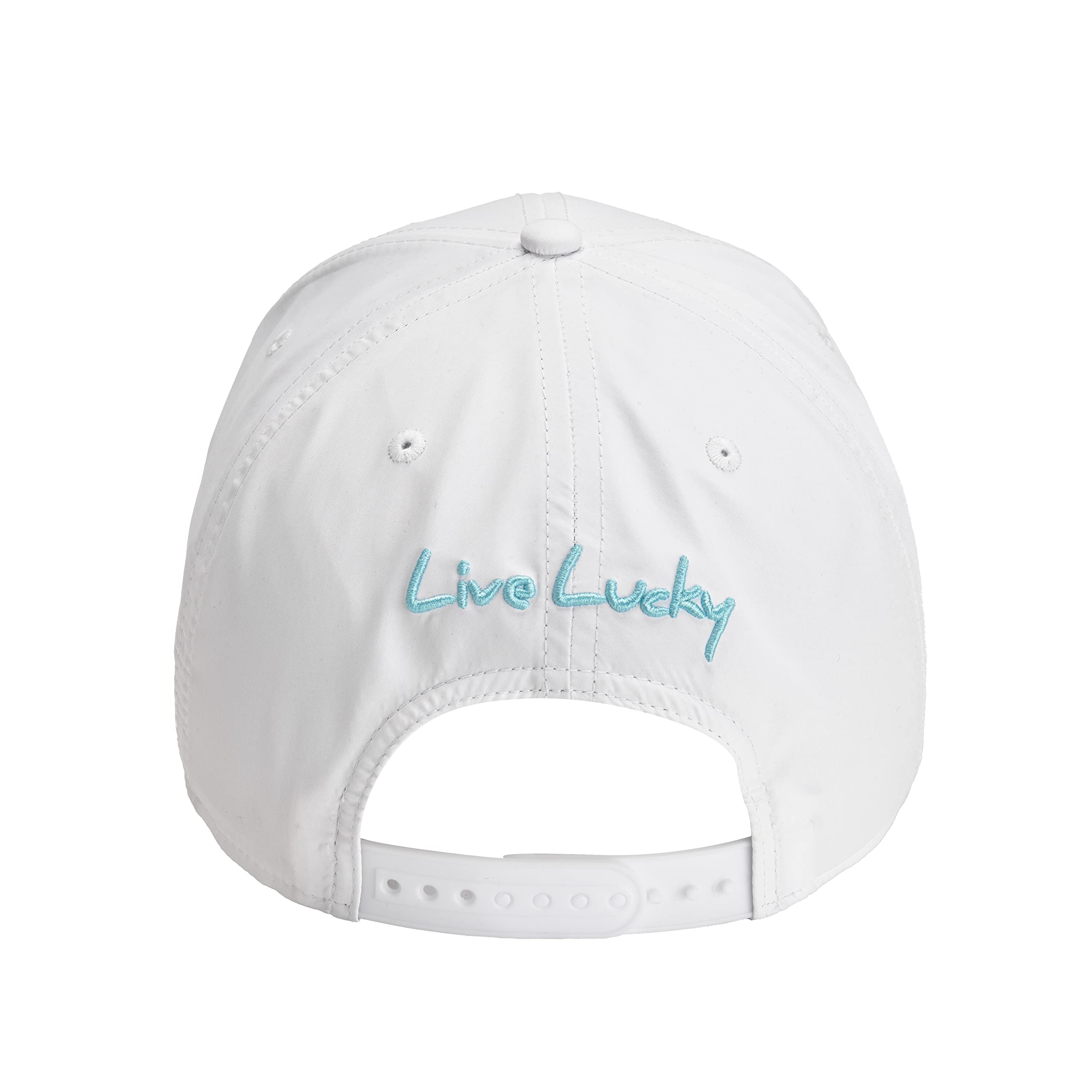 Black Clover Cool Luck 6 White hat/Blue Radiance Clover Snapback