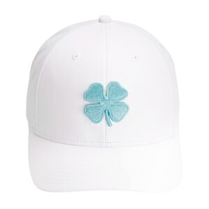 Black Clover Cool Luck 6 White hat/Blue Radiance Clover Snapback