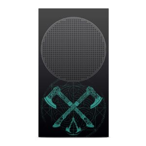 Head Case Designs Officially Licensed Assassin's Creed Dual Axes Valhalla Key Art Matte Vinyl Sticker Gaming Skin Decal Cover Compatible with Xbox Series S Console and Controller Bundle