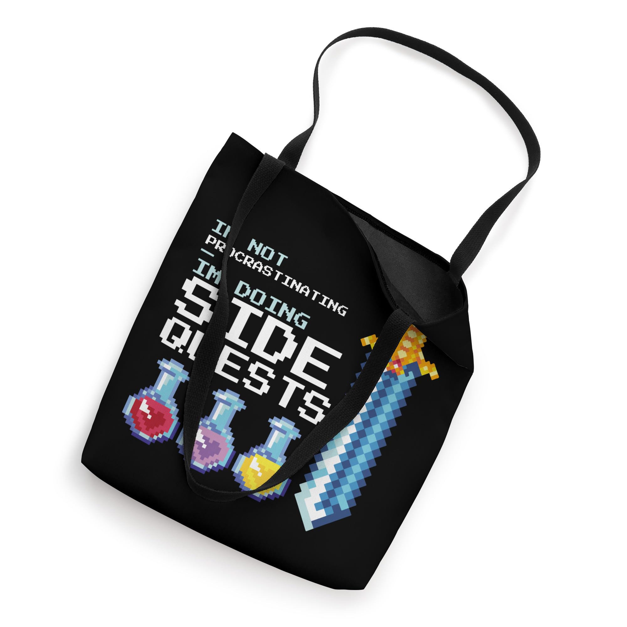 Gamer Funny - I'm Not Procrastinating I'm Doing Side Quests Tote Bag