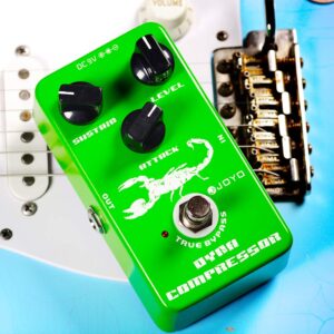 JOYO JF-10 Dynamic Compressor Pedal Bundle with JP-04 Isolated Guitar Effect Pedal Power Supply