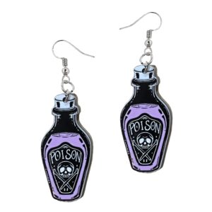 Halloween Jewelry for Women - Halloween Earrings - Spooky Earrings - Purple Halloween (The Poison)