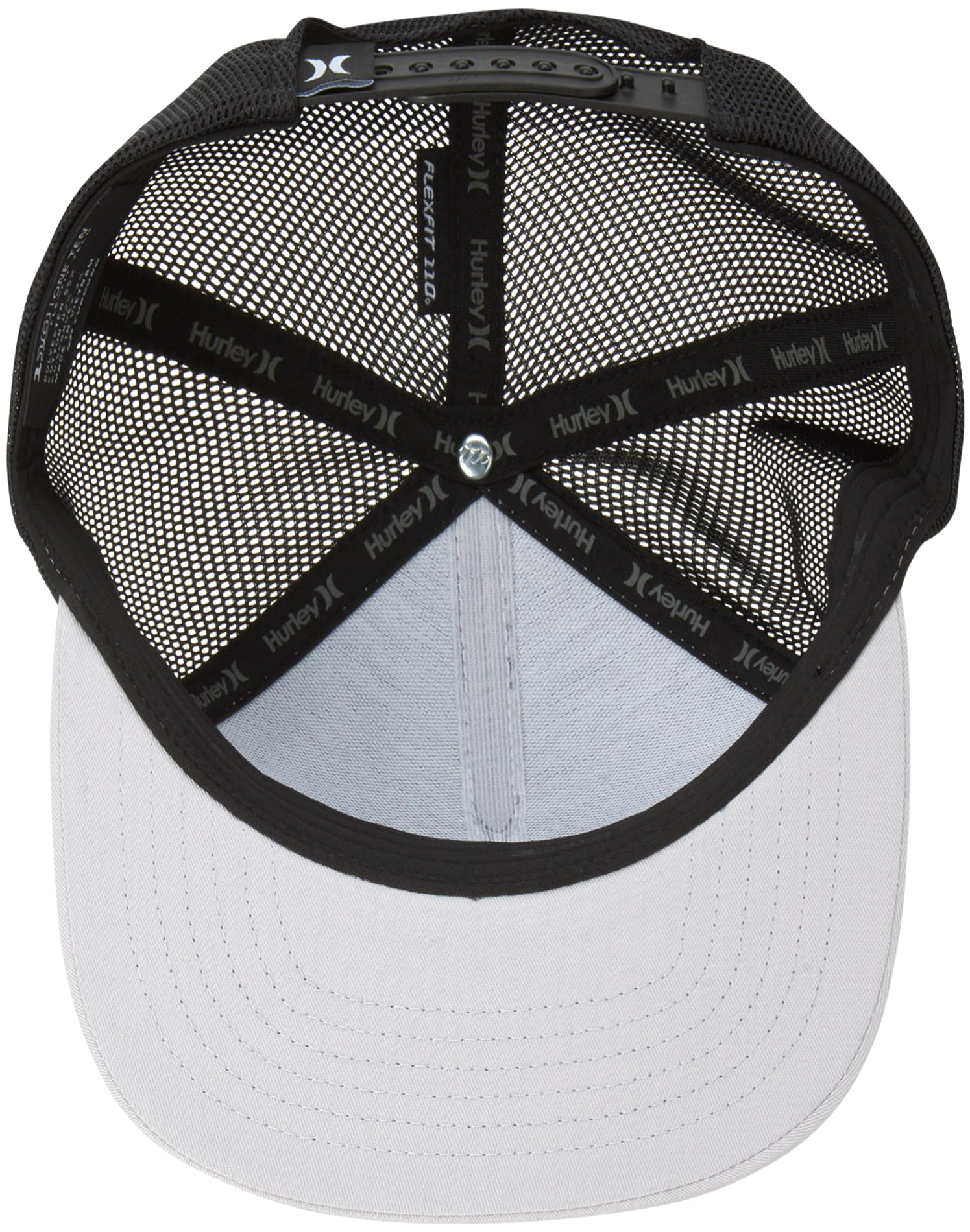 Hurley Mens Caps - Flat Brim Snapback Baseball Cap Standard Trucker Hats for Men, Size One Size, Wolf Grey