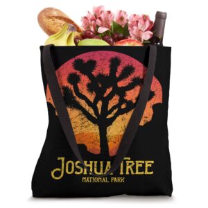 Vintage Joshua Tree Desert Scene T-Shirt Camping Vacation Tote Bag