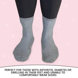 Own It OT 2 Pairs Non Slip Yoga Socks with Grips for Pilates, Yoga Athletic Socks for Barre Ballet, Barefoot, Workout Socks, Hospital Anti Skid Socks for Women and Men (Gray)