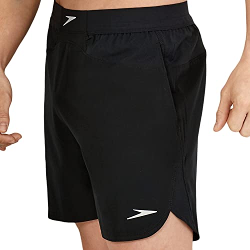 Speedo Men's Standard Swim Trunk Short Length Fitness Training, Anthracite, Large