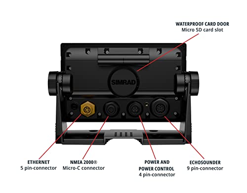 Simrad NSX 3007 - Chartplotter Fish Finder with Active Imaging 3-in-1 Transducer and C-MAP Discover X Charts, Black