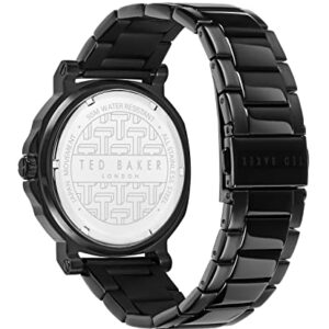 Ted Baker Actonn Stainless Steel Black IP Bracelet Watch (Model: BKPACS2039I)