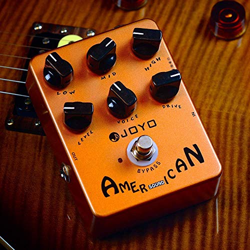 JOYO JF-14 American Sound Amp Simulator Pedal Bundle with DC 9V Pedal Power Supply (800mA -1A) AC Adapter