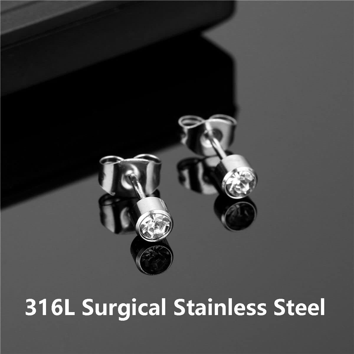 Professional Ear Piercing Gun Kit with 6 Pairs S925 Sterling Silver Earrings (18K Yellow Gold Plated)+10 Pairs 316L Surgical Stainless Steel Gun Stud