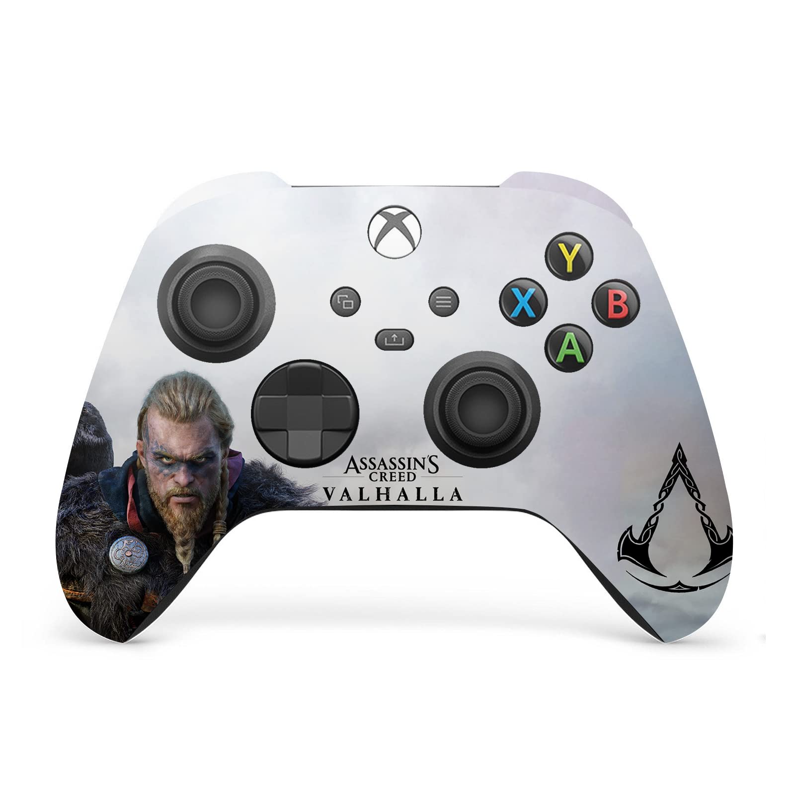 Head Case Designs Officially Licensed Assassin's Creed Male Eivor 2 Valhalla Key Art Vinyl Sticker Gaming Skin Decal Cover Compatible with Xbox Series X Console and Controller Bundle