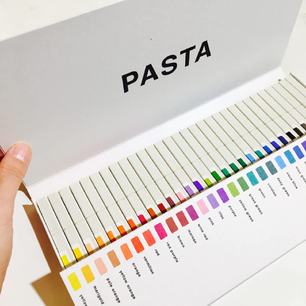 Kokuyo Japan Graphic Marker PASTA 30 Color Set Aqueous For Drawing KE-SP15-30 With Kanji LOVE Sticker, 5.19x0.35x0.43 in