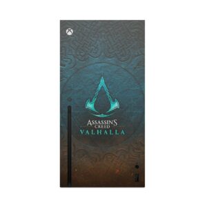 Head Case Designs Officially Licensed Assassin's Creed Logo Valhalla Key Art Matte Vinyl Sticker Gaming Skin Decal Cover Compatible with Xbox Series X Console and Controller Bundle