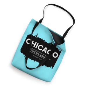 I Love Chicago, Chicago Graphic Design Tees, Chicago City Tote Bag