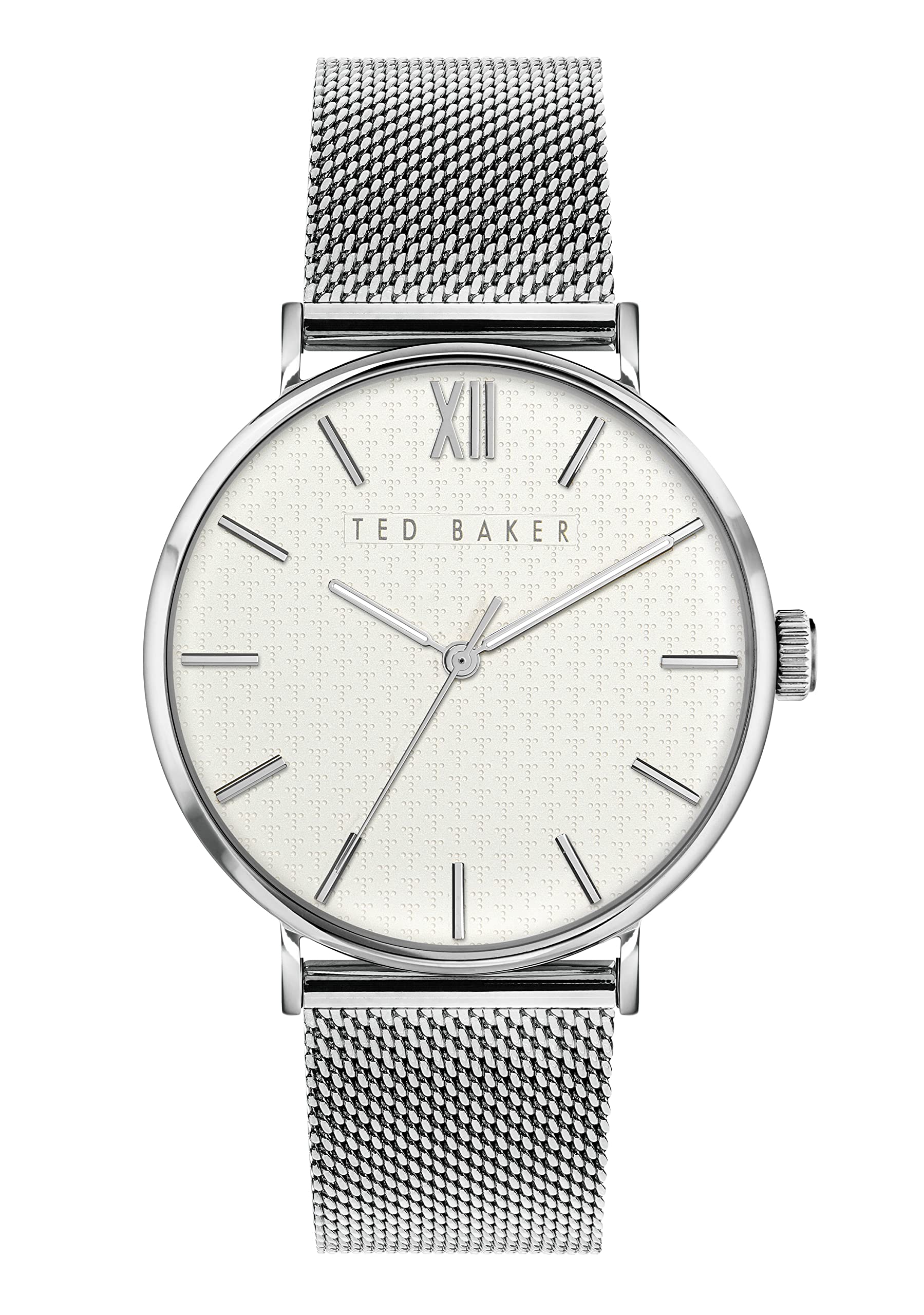 Ted Baker Men's Quartz Stainless Steel Strap, Silver, 22 Casual Watch (Model: BKPPGS2179I), Silver/White