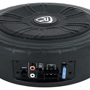 Rockville WHEEL OF BASS 8" Slim Under-Seat Powered Truck/Car Audio Subwoofer Sub