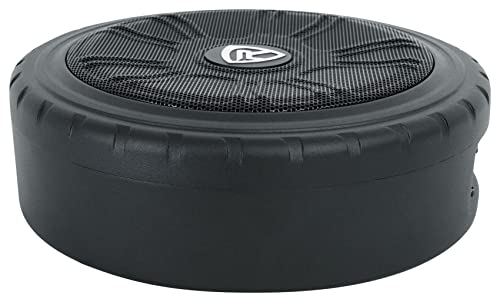 Rockville WHEEL OF BASS 8" Slim Under-Seat Powered Truck/Car Audio Subwoofer Sub