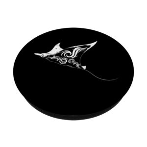 Polynesian Tattoo Aquarium Stingray Tribal Animal Manta Ray PopSockets Swappable PopGrip