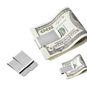 Stainless Steel Money Clip for men, metal money clip, Money & Cards Holder, Slim Cash Wallet, Pack of 12