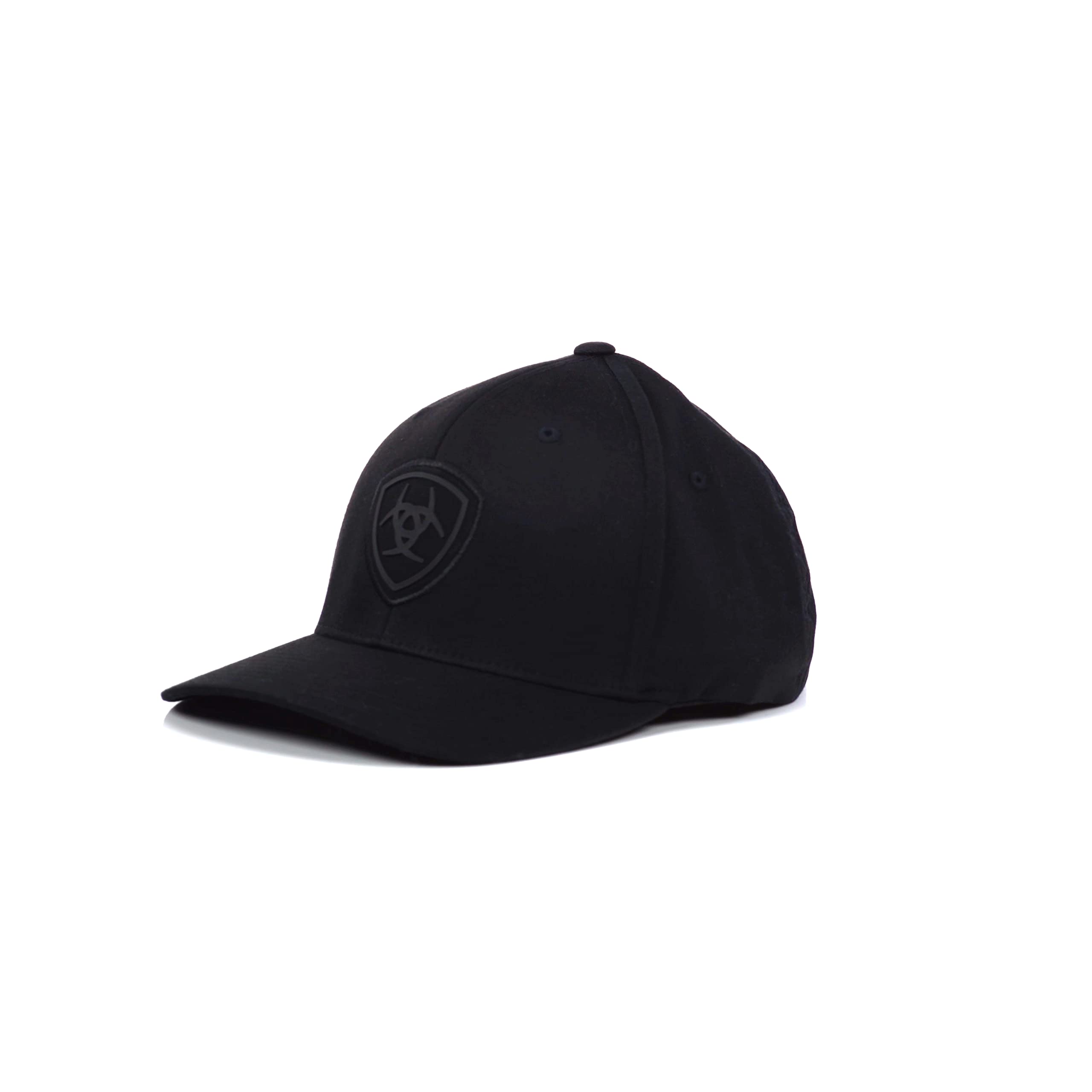 ARIAT Men's Black Flexfit Shield Logo Cap