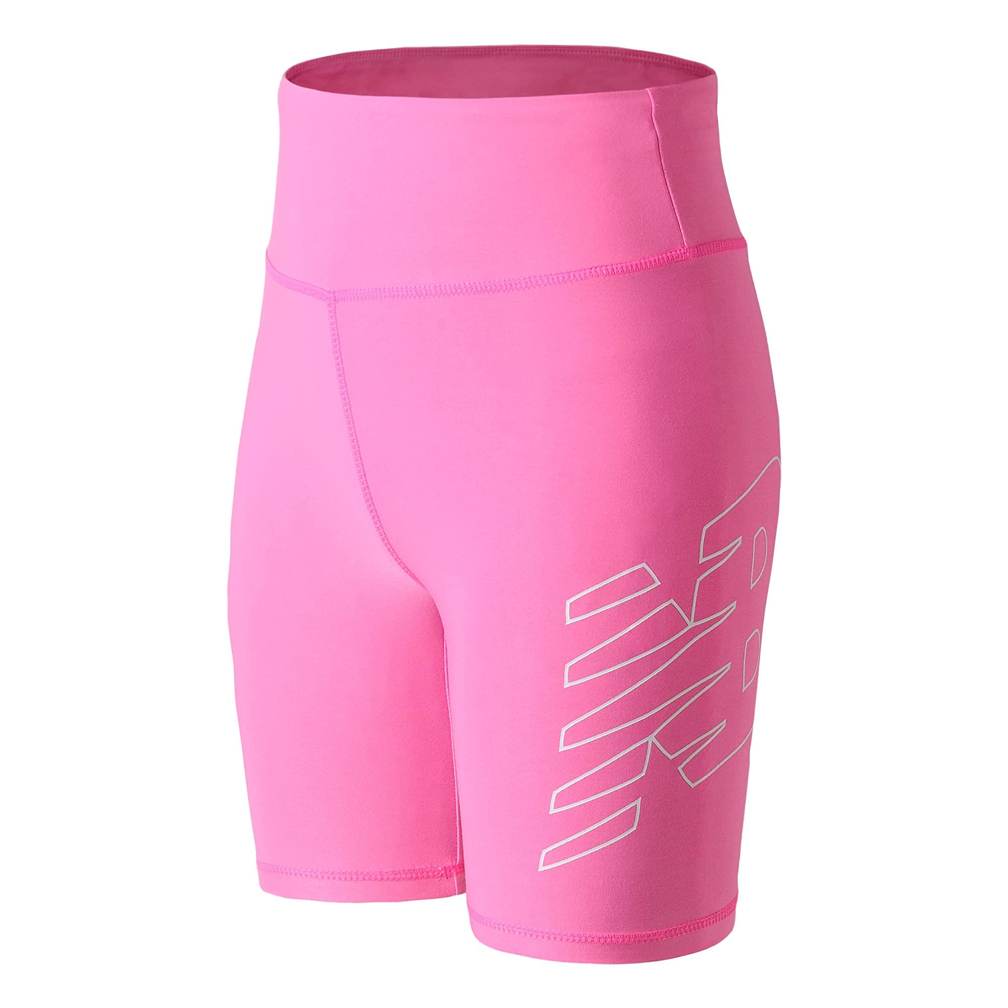 New Balance Girl's Performance Bike Shorts (Big Kids) Vibrant Pink MD (10-12 Big Kid)