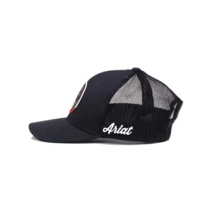 ARIAT Men's Black Mexican Eagle Snapback Logo Cap