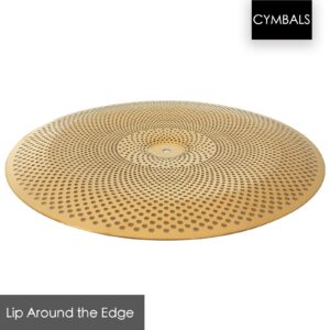 Low Volume China Cymbal, 16 inches Practice China Cymbal, Quiet China Cymbal (16'', Gold)