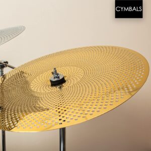 Low Volume China Cymbal, 16 inches Practice China Cymbal, Quiet China Cymbal (16'', Gold)