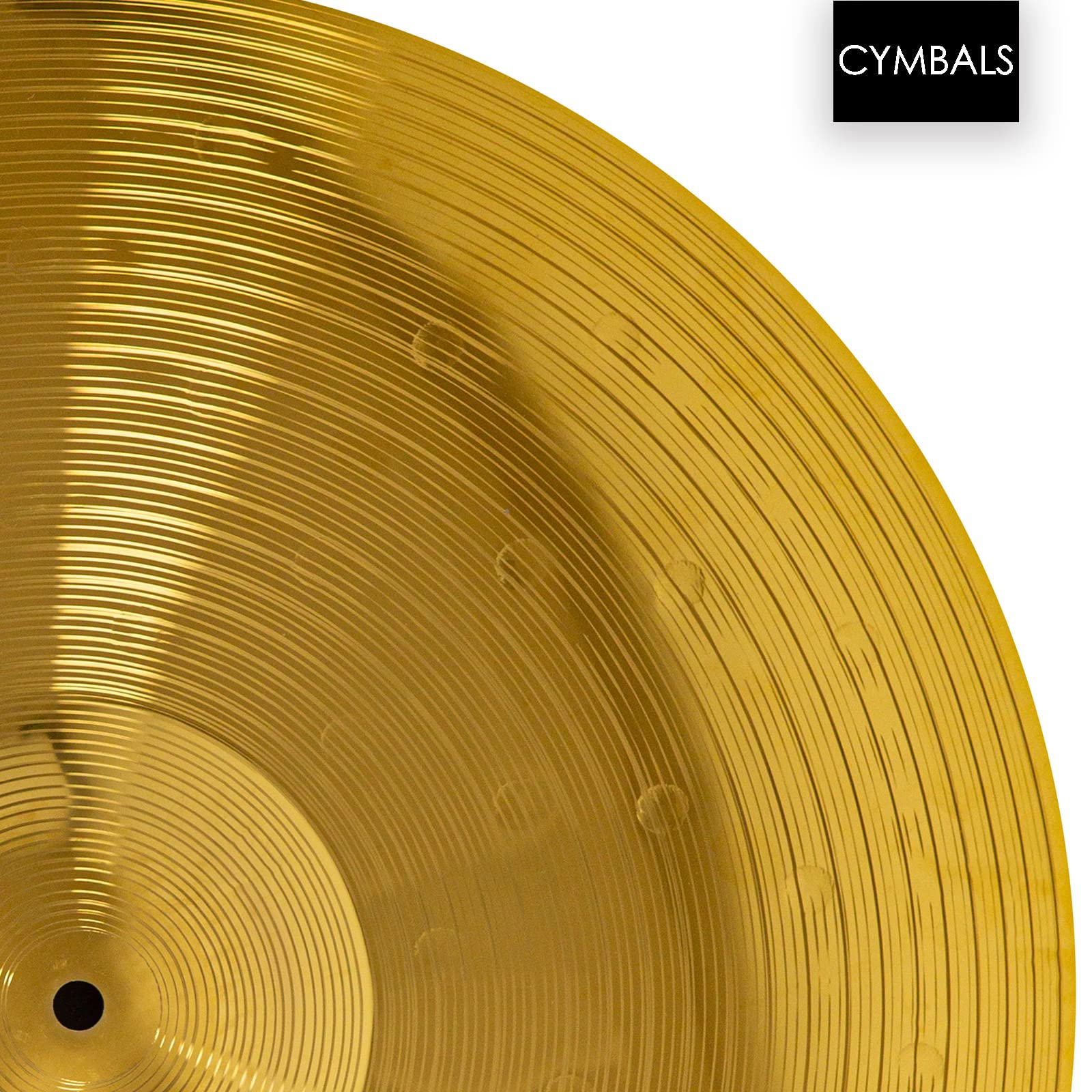 Cymbal Pack, Cymbal Set 14''/16''/18''/20'' (5 Pcs) | FREE Cymbal Bag included (Gold)