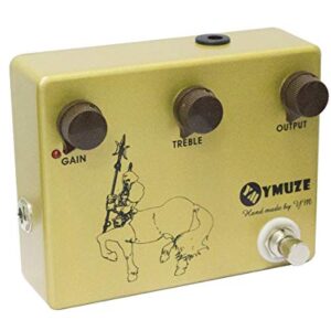 YMUZE Handmade GOLD Professional Overdrive Boost Guitar Effects Pedal