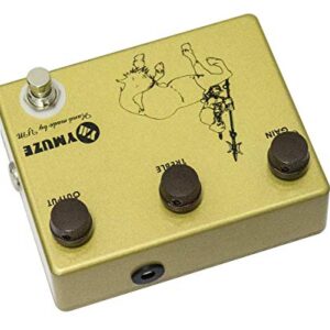 YMUZE Handmade GOLD Professional Overdrive Boost Guitar Effects Pedal